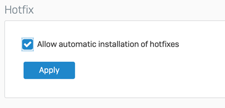 Allow automatic installation of hotfixes